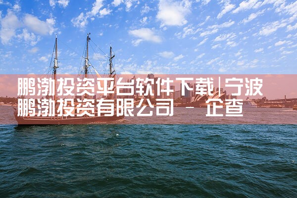 鹏渤投资平台软件下载|P站专业版